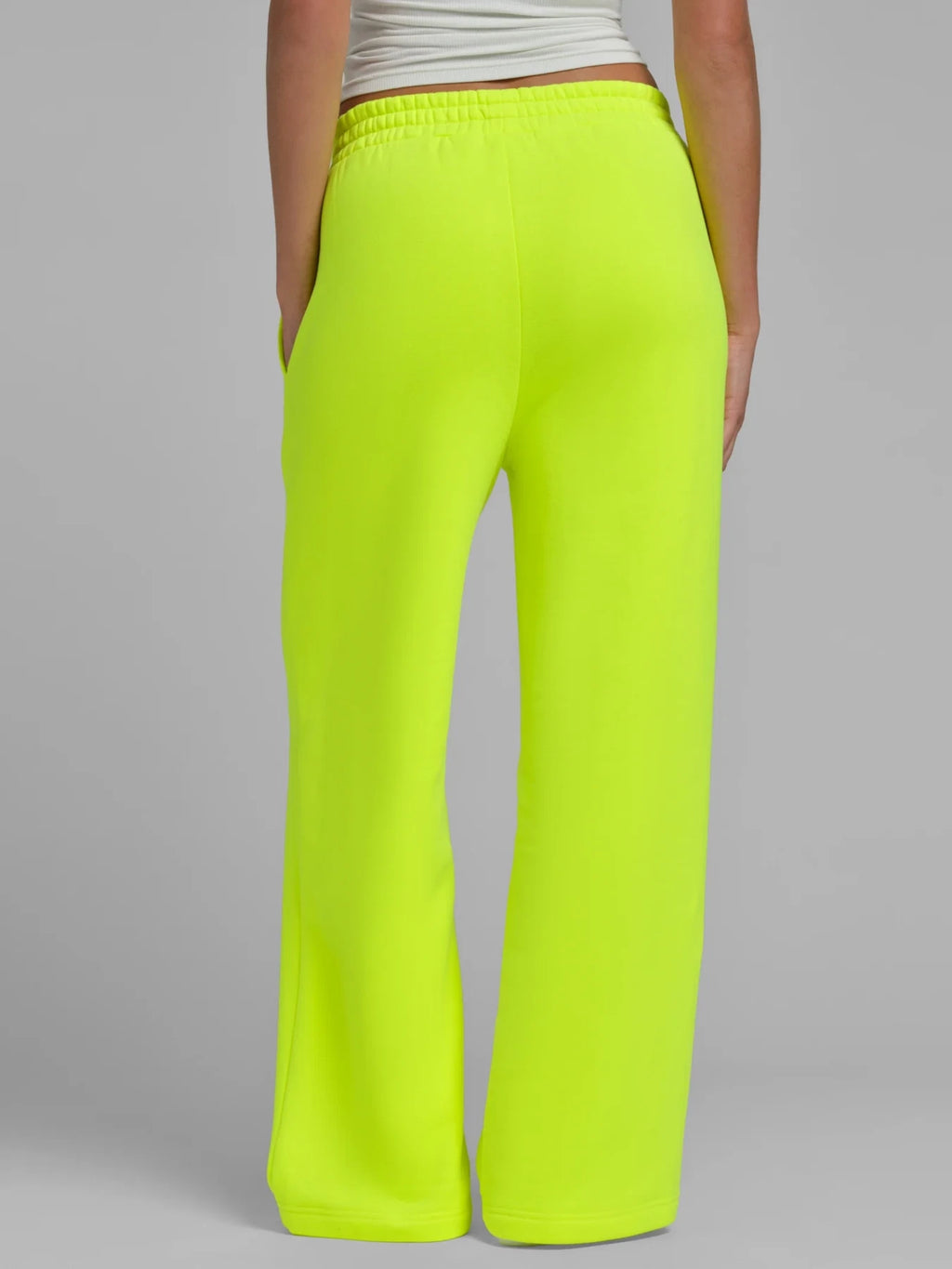 Bright Straight Leg Sweatpants - Yellow