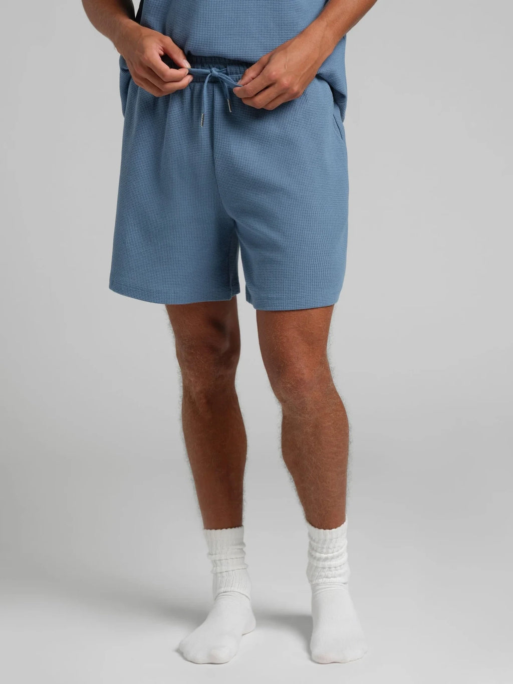Waffle-Knit 7-Inch Lounge Shorts - Harbor