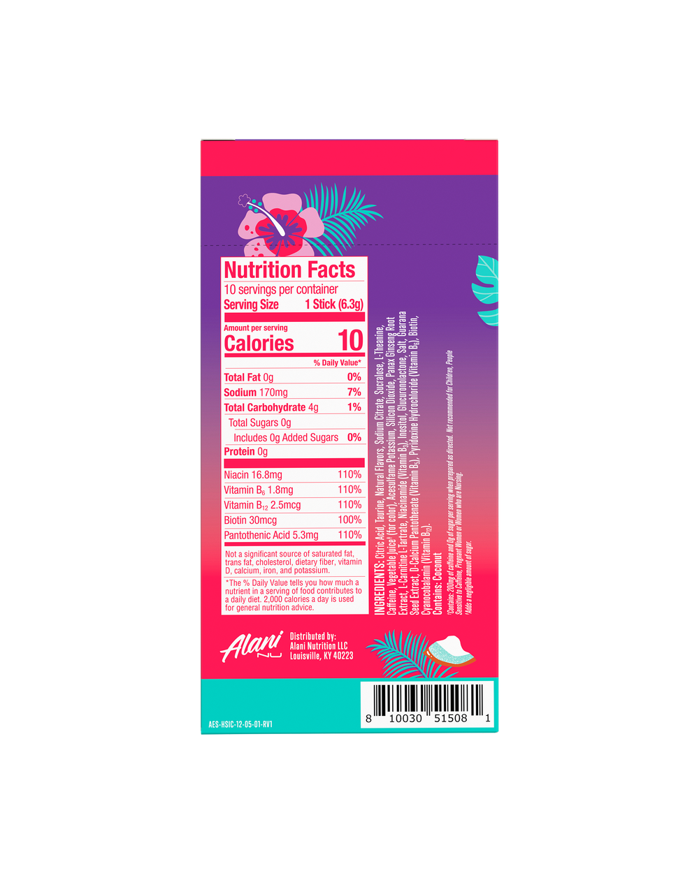 Energy Drink Mix Sticks - Shaved Ice