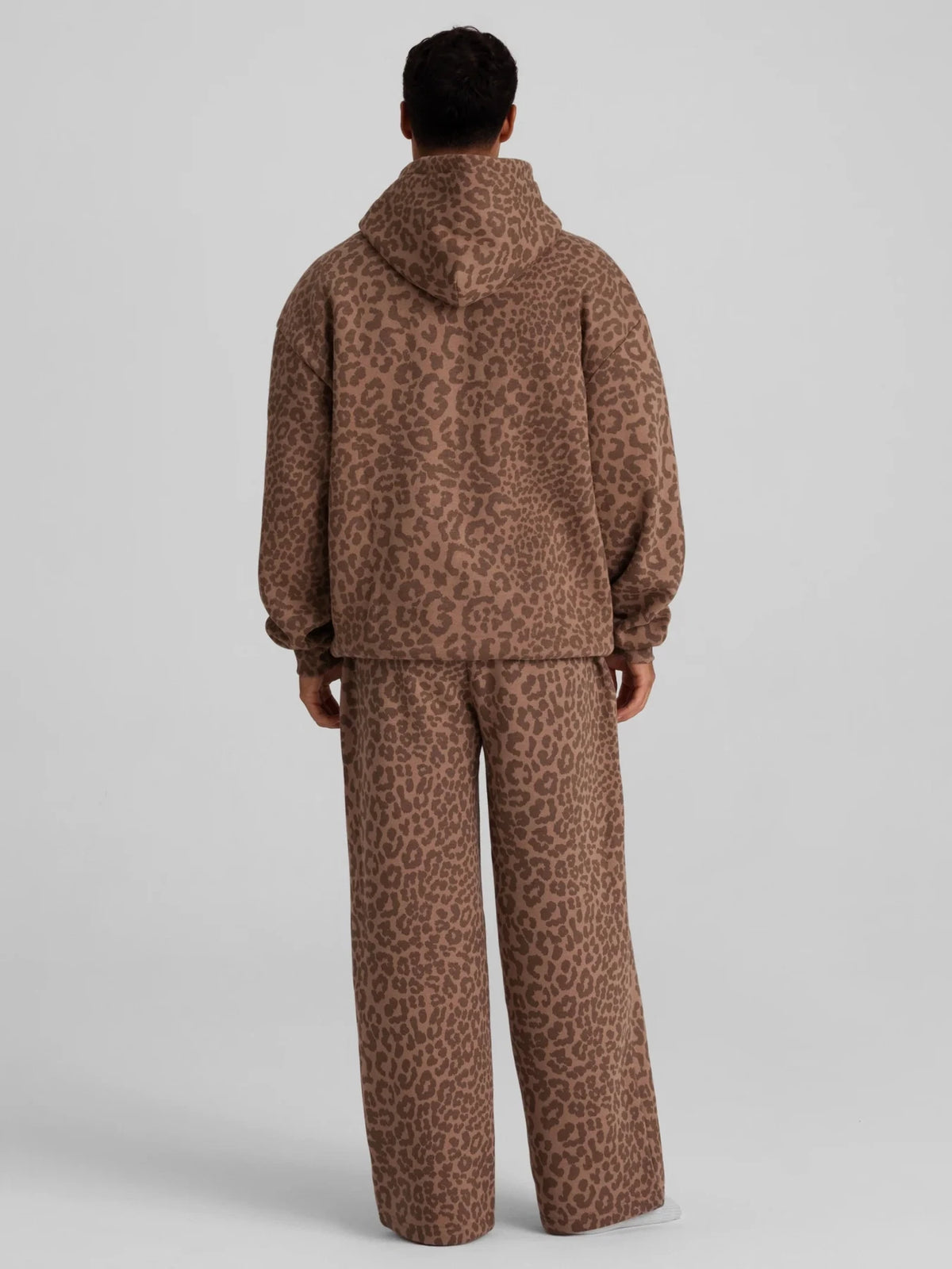 Pullover Hoodie - Mocha Leopard