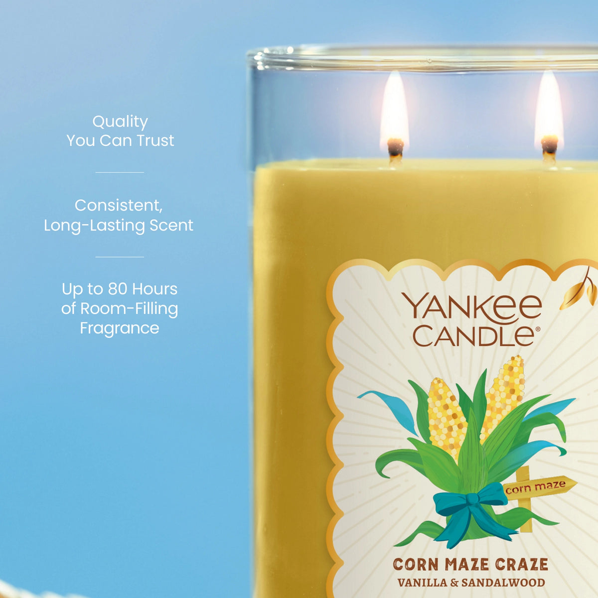 Large Tumbler Candle - Fresh Cornfield