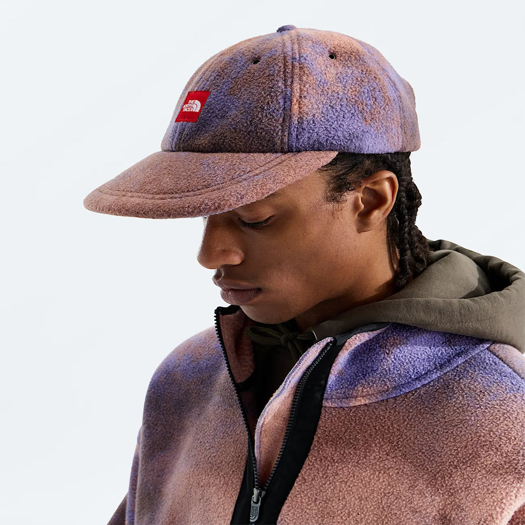 Fleece Cap - Plum Print