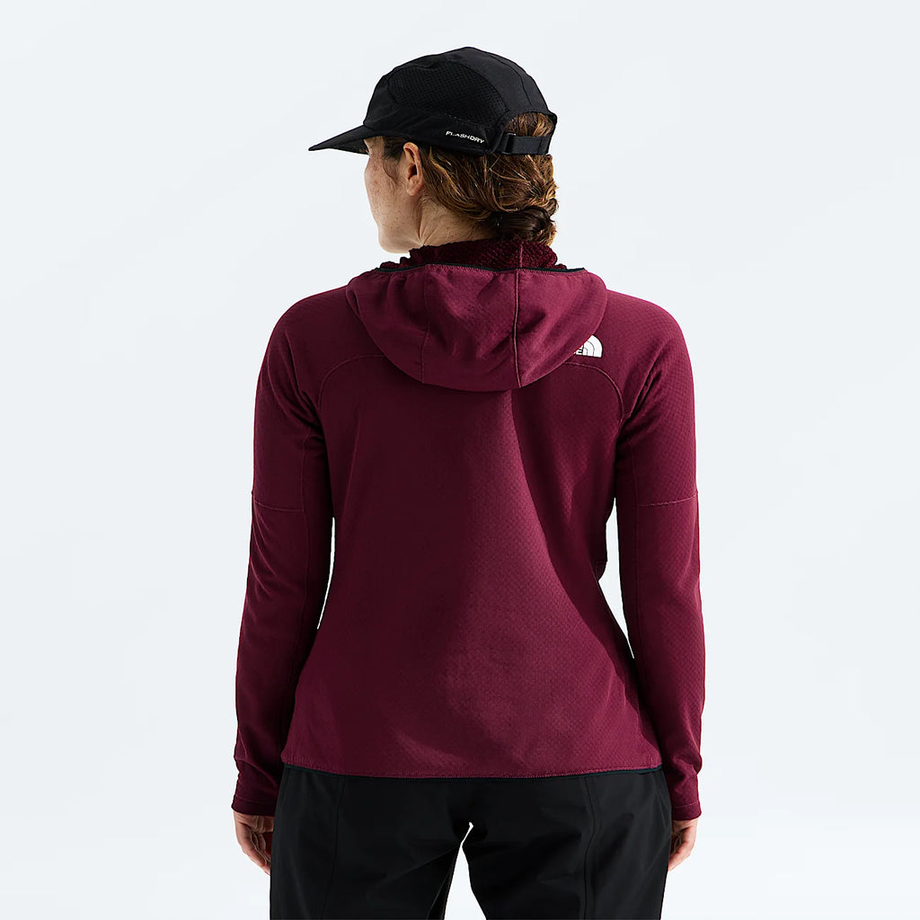Women's Full-Zip Fleece Climbing Hoodie - Burgundy