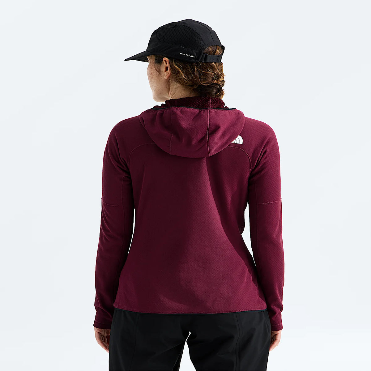 Women's Full-Zip Fleece Climbing Hoodie - Burgundy
