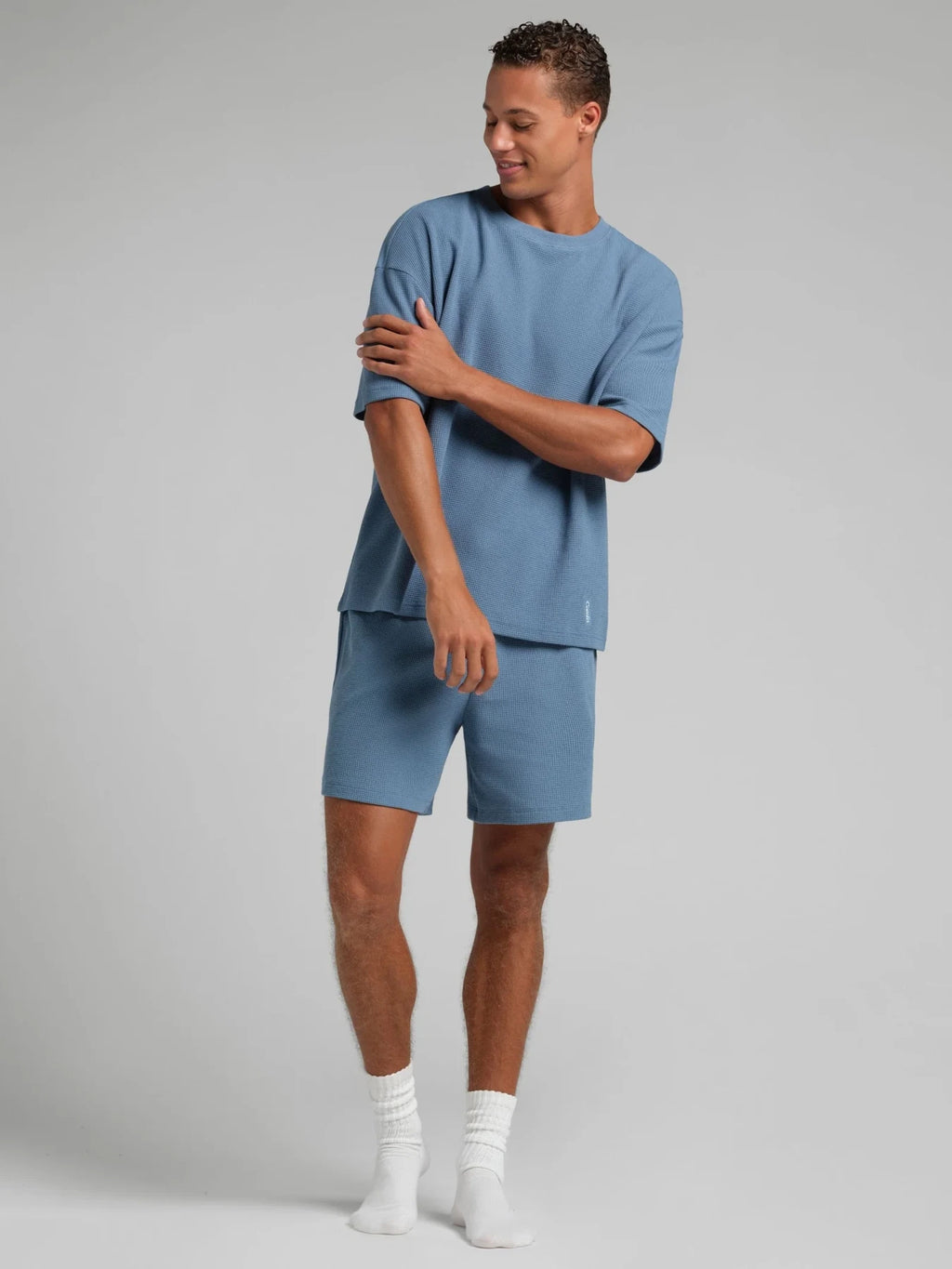 Waffle-Knit 7-Inch Lounge Shorts - Harbor