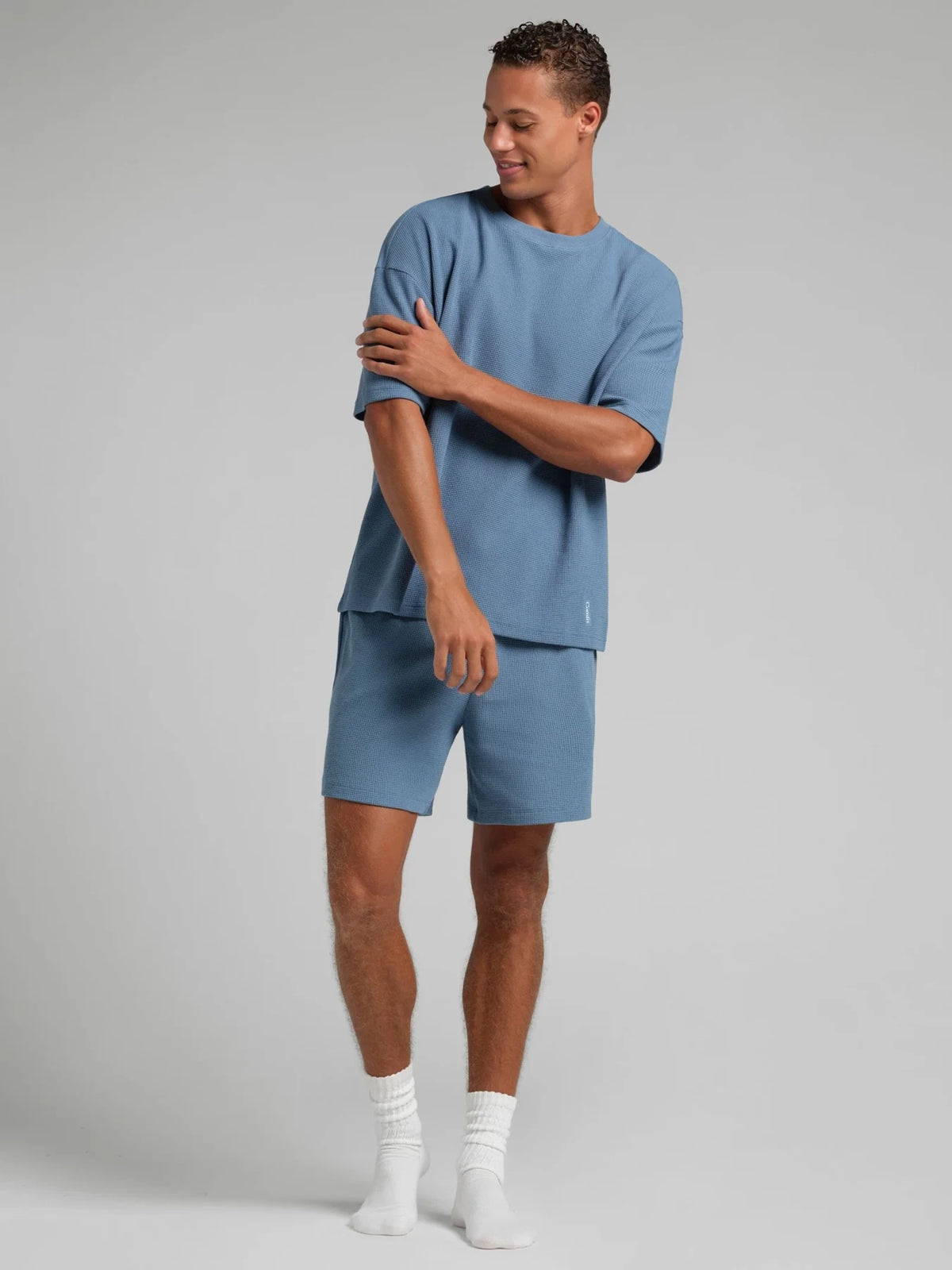 Waffle-Knit 7-Inch Lounge Shorts - Harbor