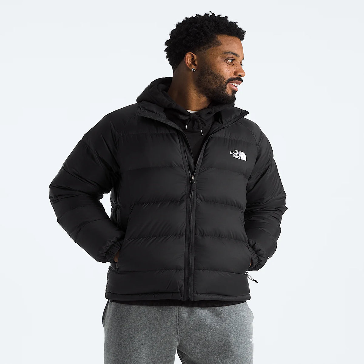 Men's Down Puffer Jacket - Black