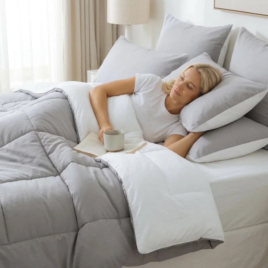 Reversible Cooling Pillowcases, 2-Pack - Pink