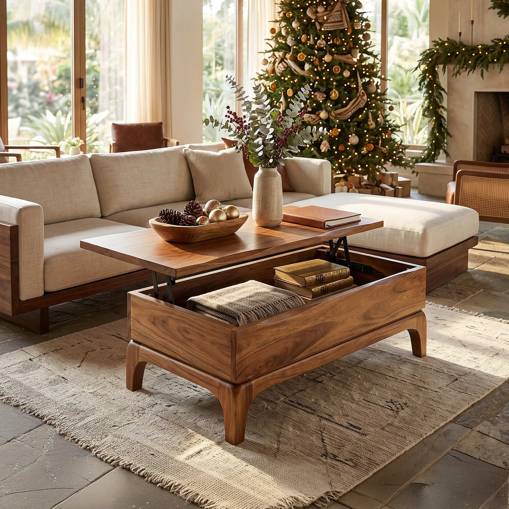 Handcrafted Christmas Coffee Table With Storage Holiday Home