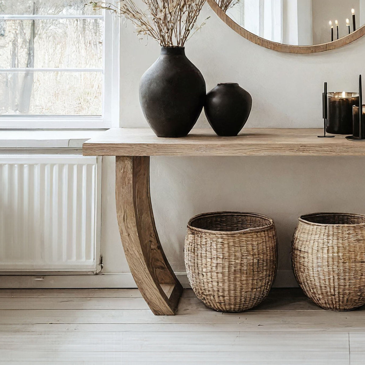 Woodworking Console Entryway Table Decor