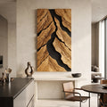 Japandi Nature Wooden Wall Art Modern Living Room