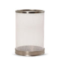 Silver Accent Jar Candle Holder