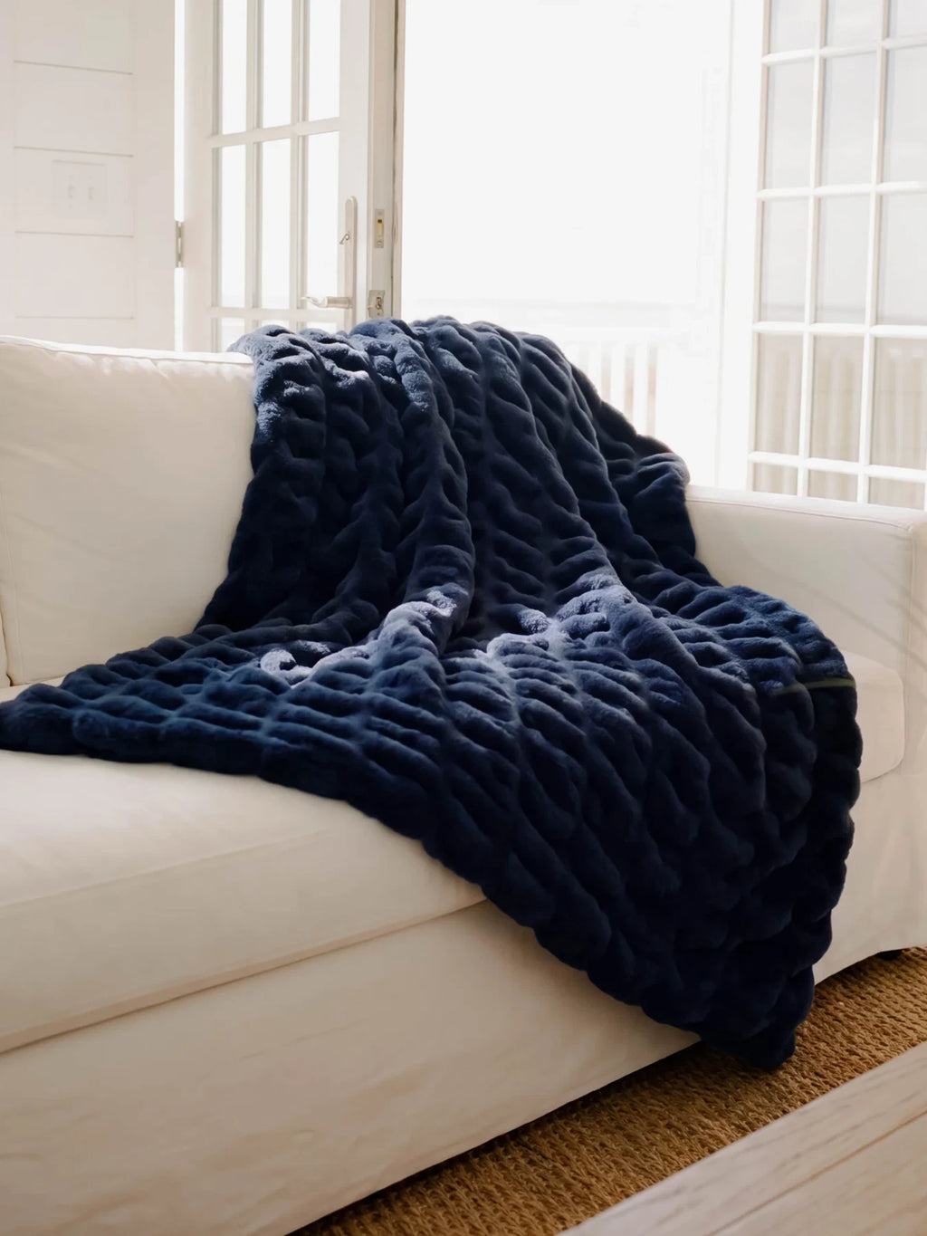Oversized Blanket - Navy - Navy
