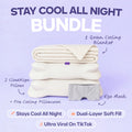 Cooling Comforter, 2 Pillows and Eye Mask Set