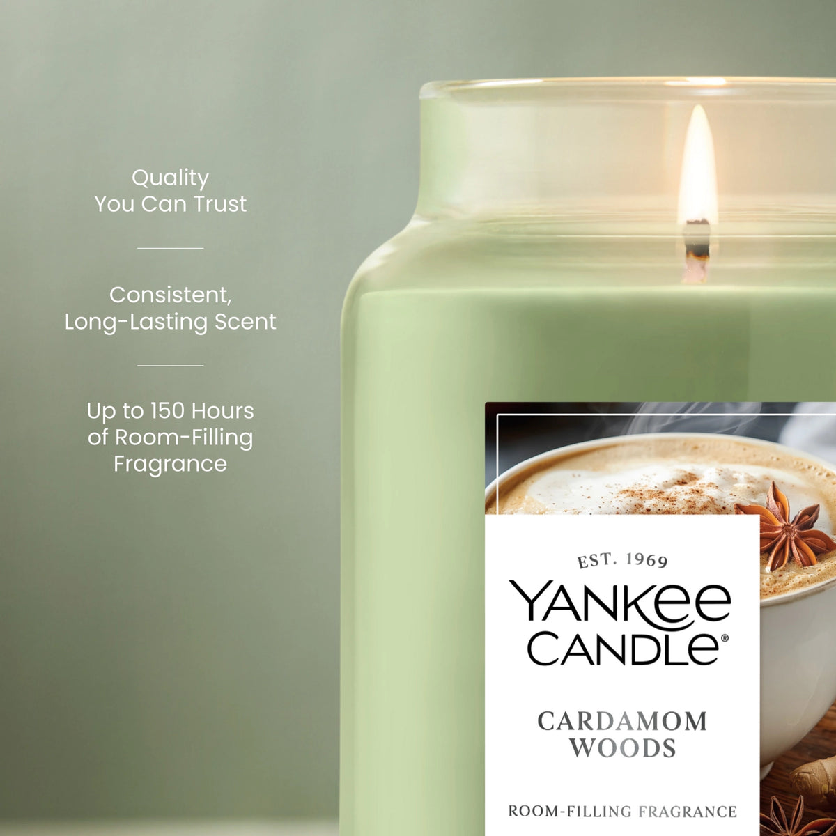 Large Jar Scented Candle - Spiced Woods