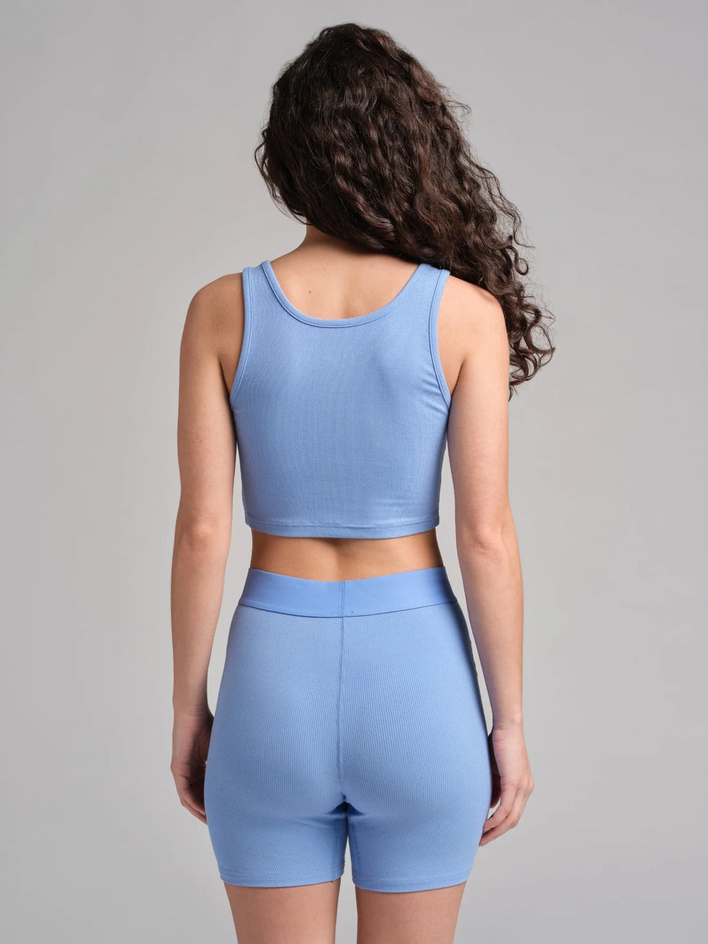 Ribbed High-Neck Crop Tank 3-Pack
