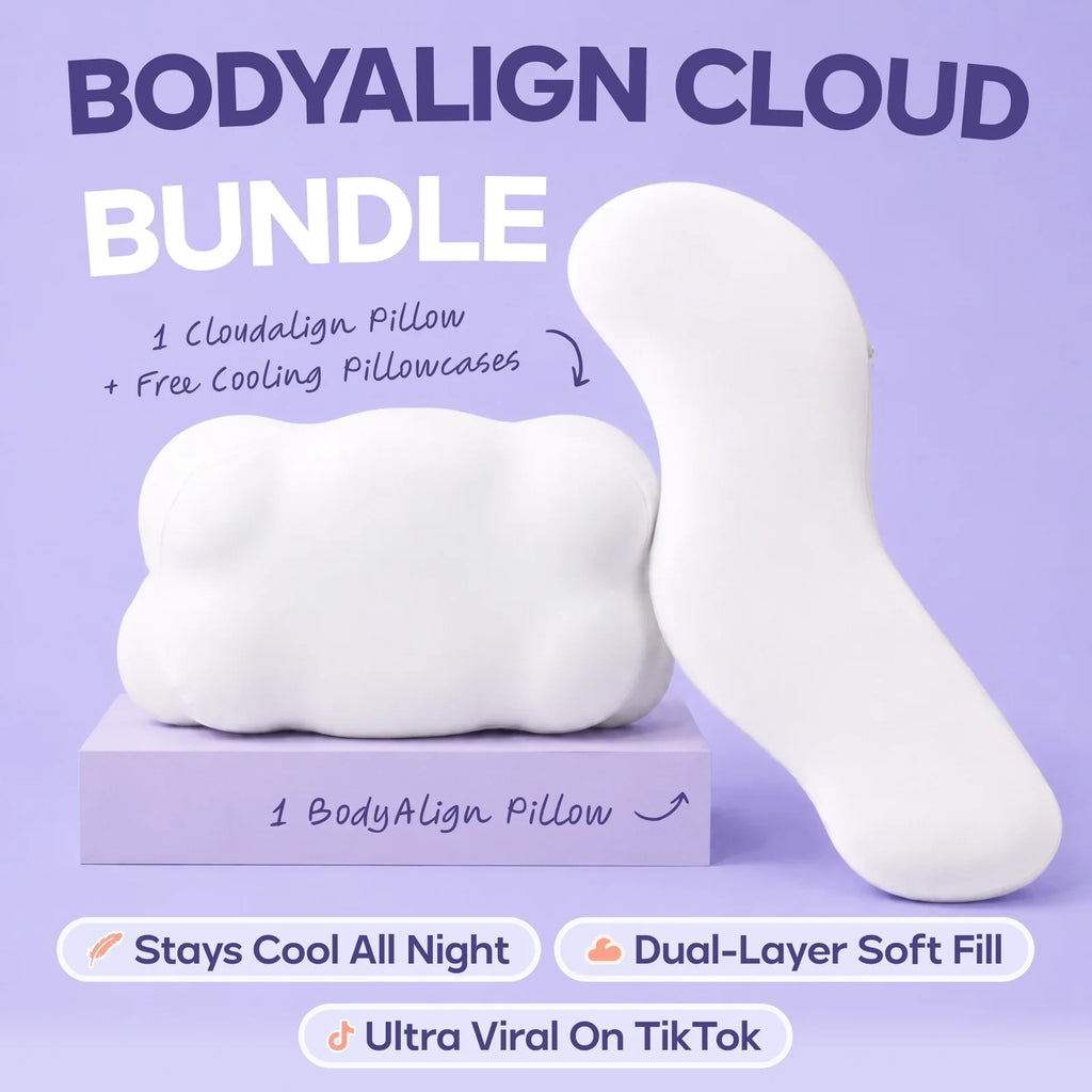 Cooling Pillow and Bed Pillow Set