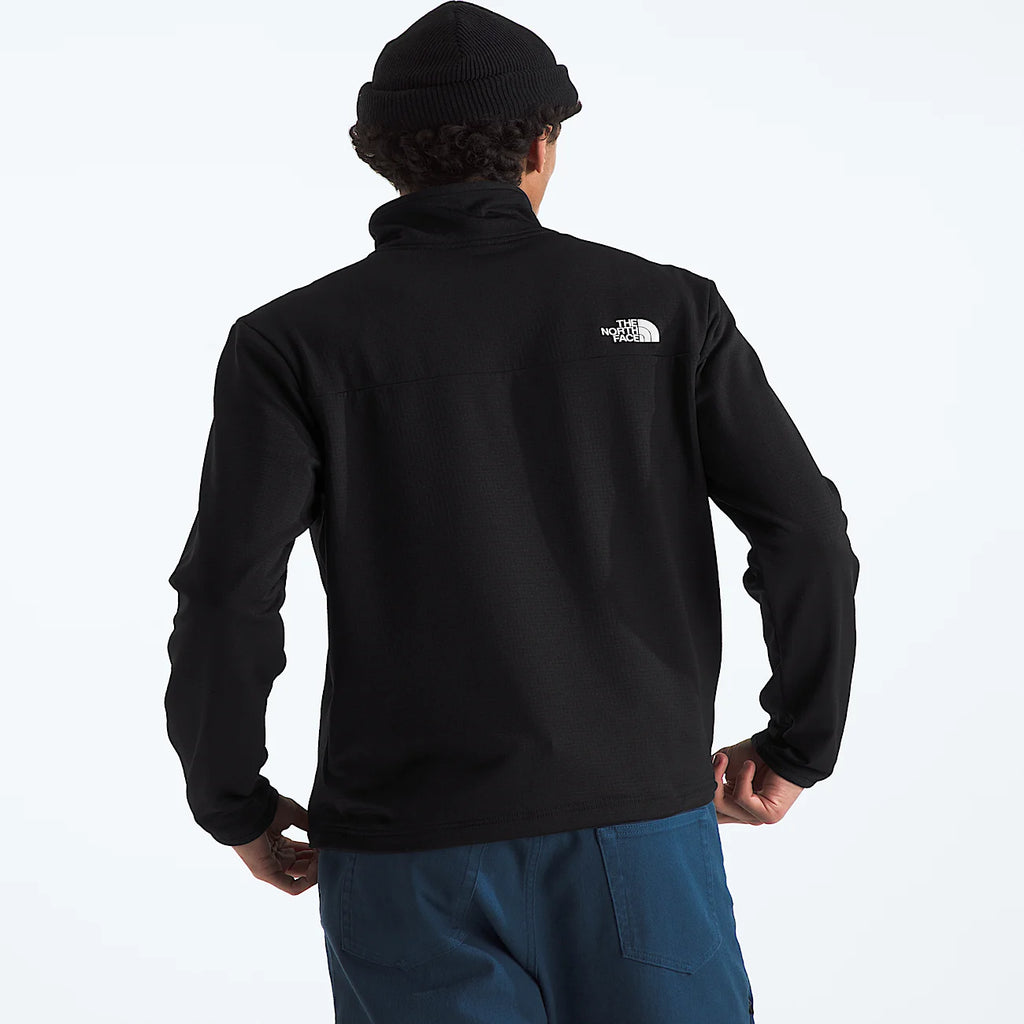 Men's Grid Fleece Quarter-Zip Pullover - Blue