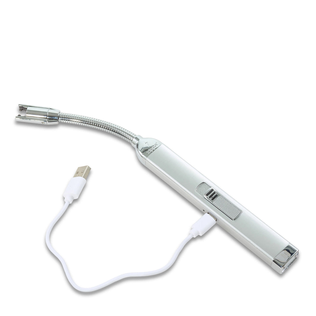 Rechargeable Silver Candle Lighter