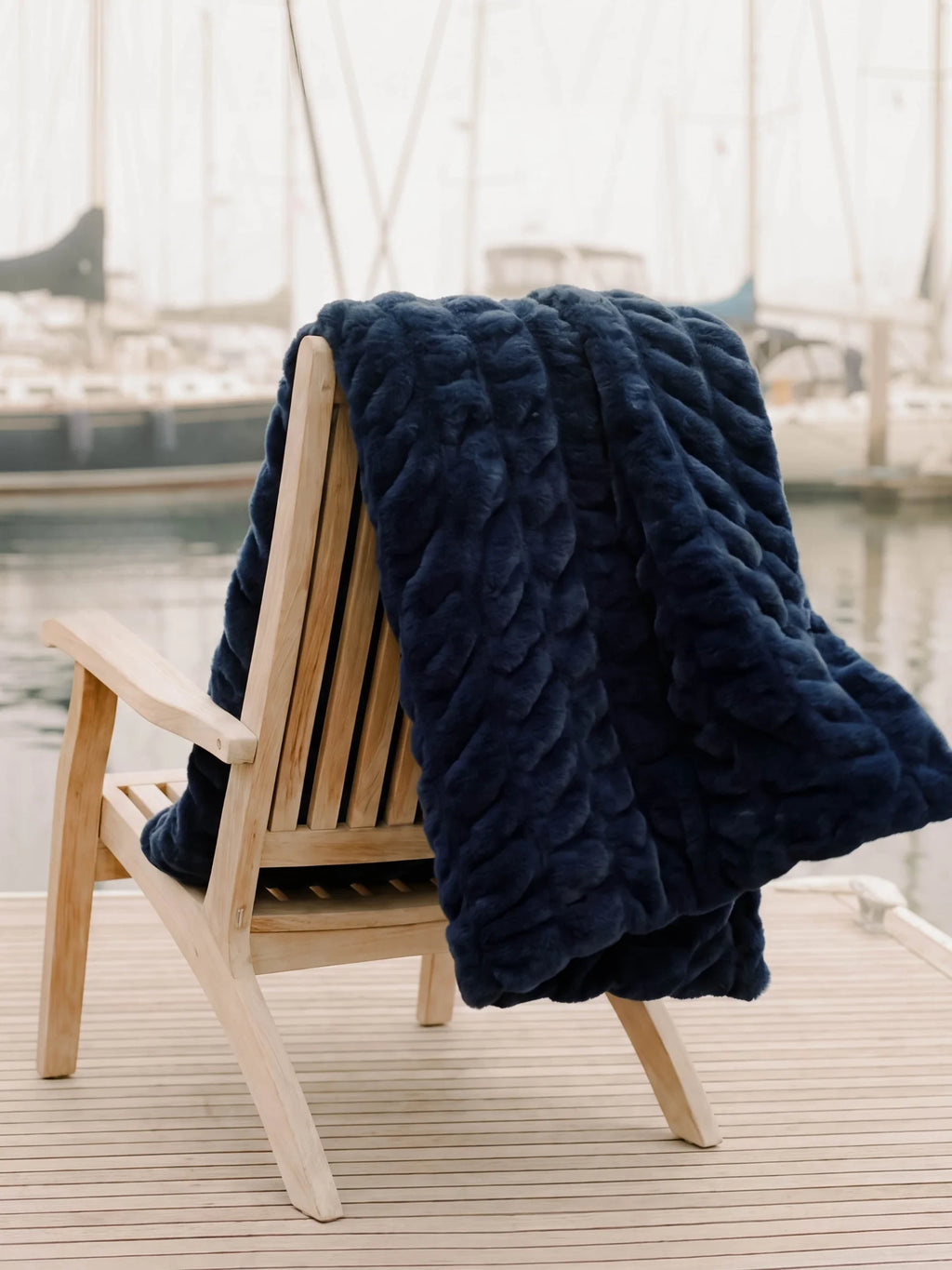 Oversized Blanket - Navy - Navy