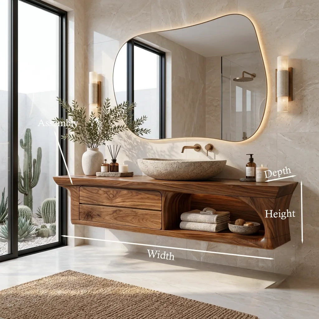 Luxury Floating Bathroom Vanity With Drawers For Contemporary Homes