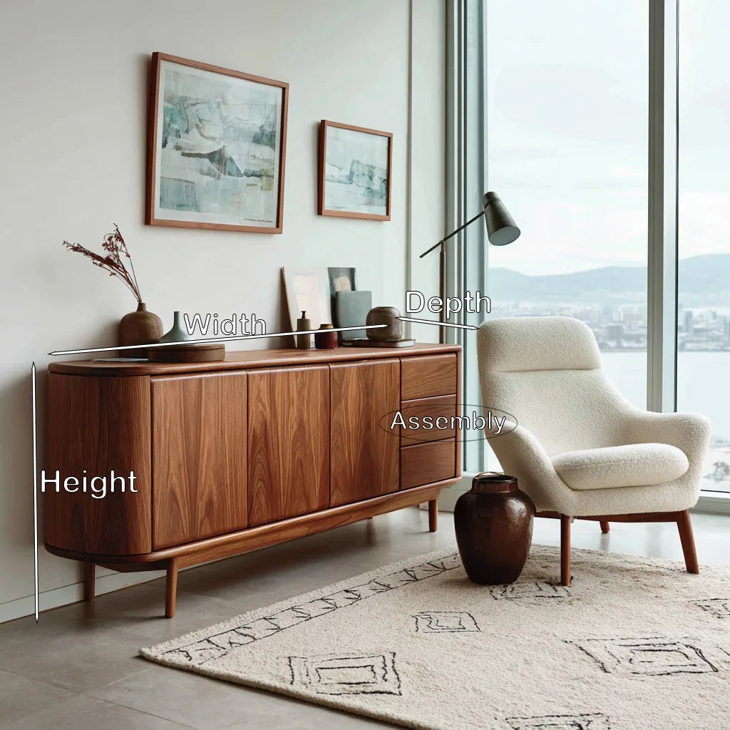 Modern Storage Sideboard With Drawers For Home Office
