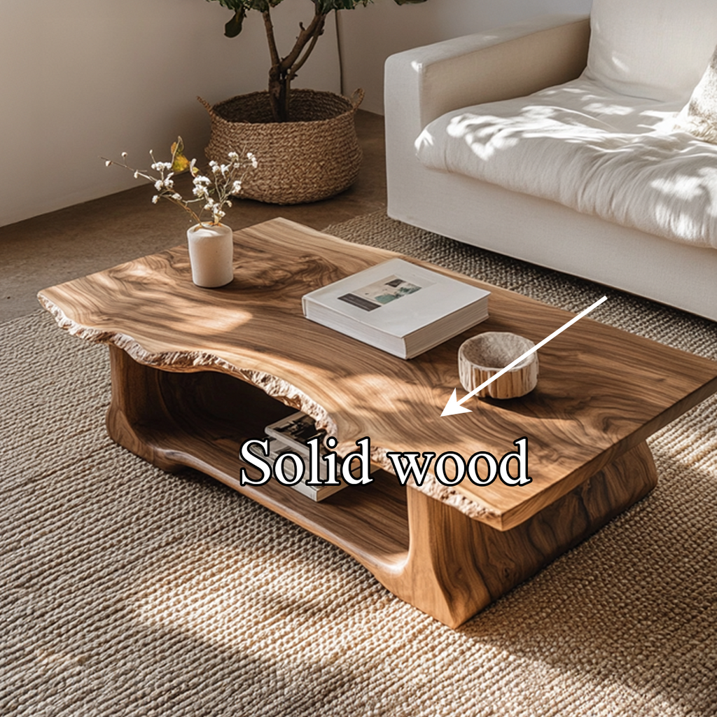 Handcrafted Rustic Live Edge Coffee Table