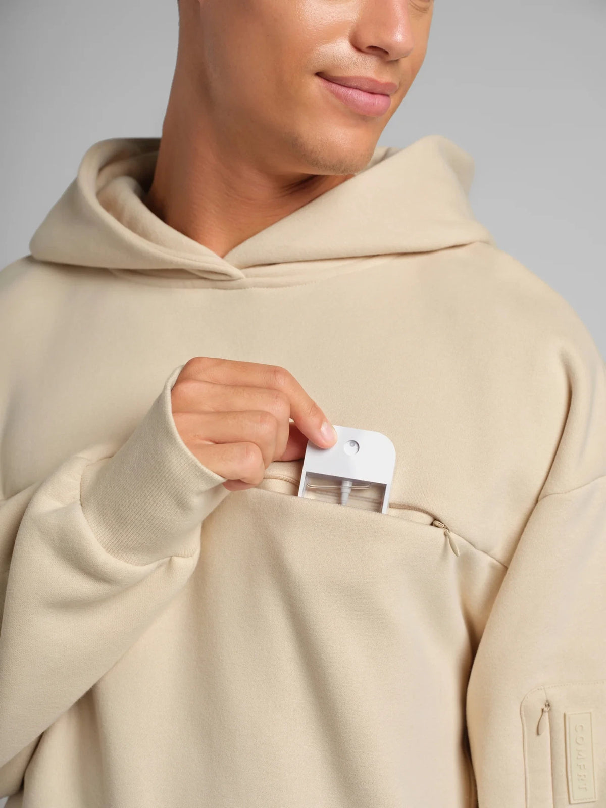 Travel Pullover Hoodie - Bone