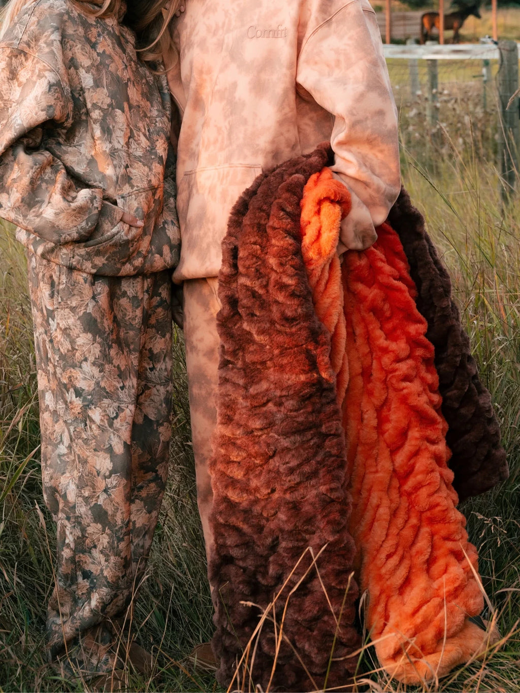 Kids Ombre Throw Blanket - Pumpkin
