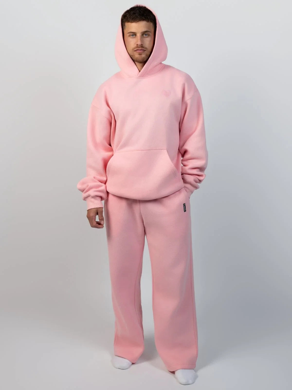 Graphic Straight-Leg Sweatpants - Petal