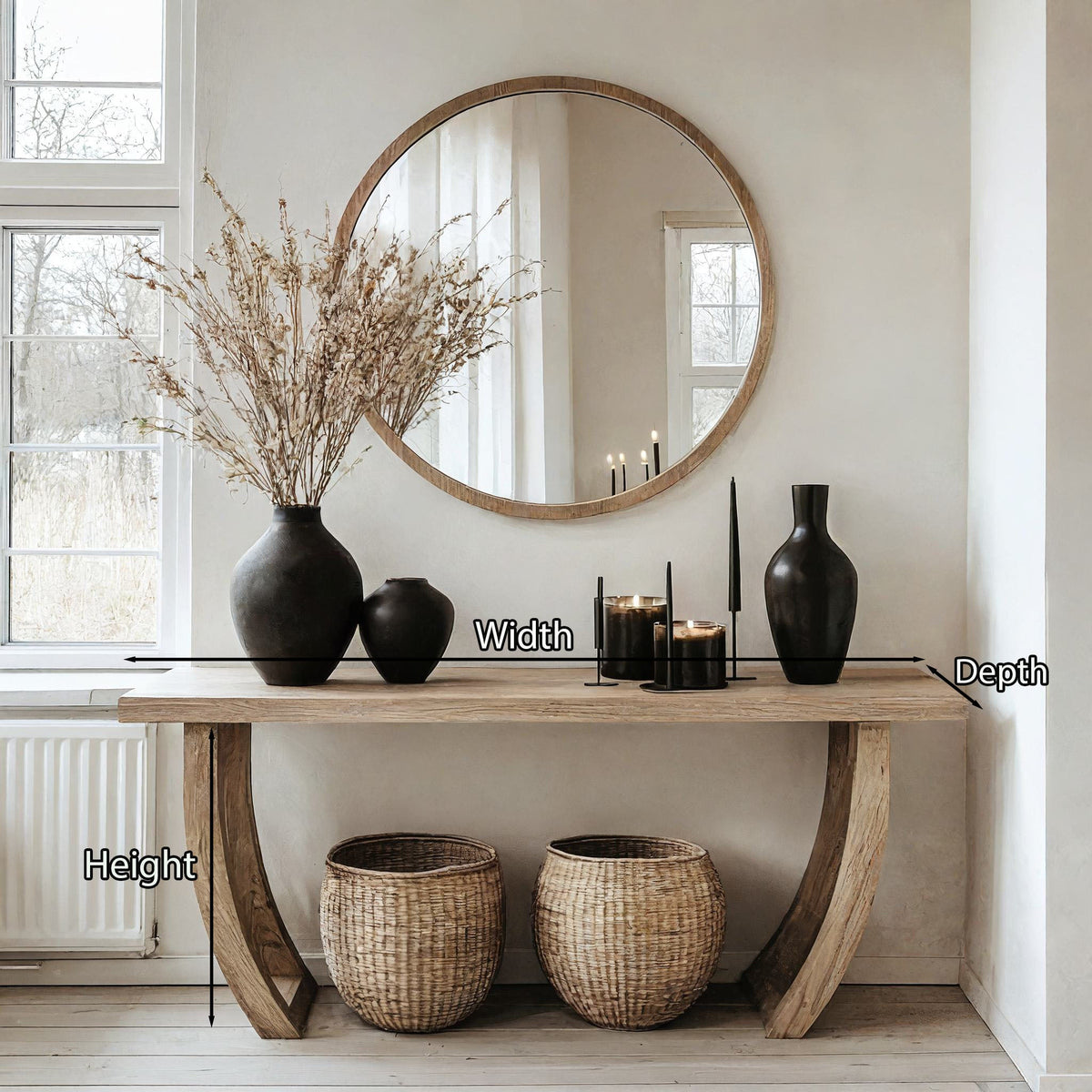 Woodworking Console Entryway Table Decor