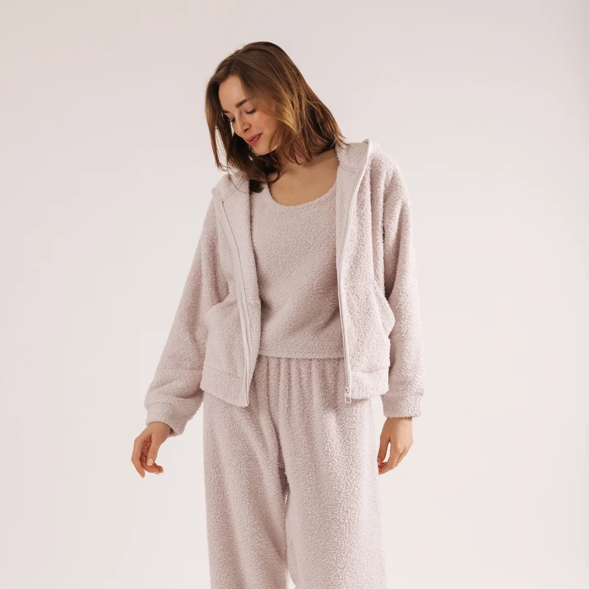 Zip-Up Hoodie - Lavender