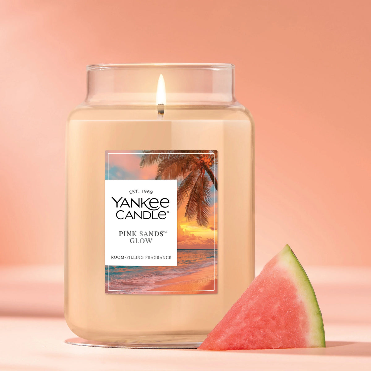 Large Floral Scented Jar Candle