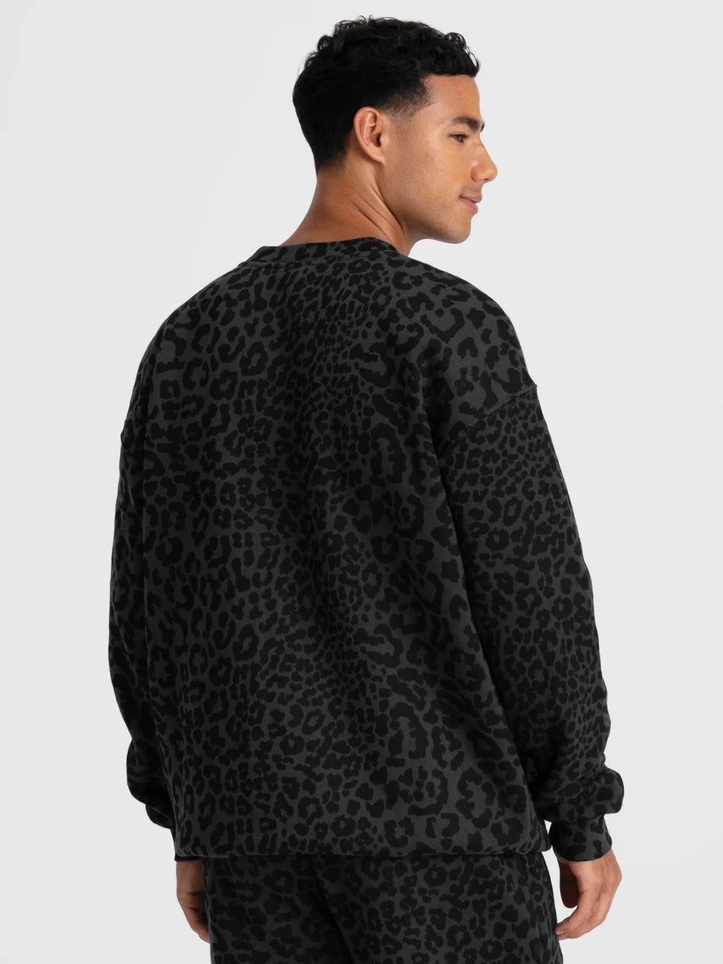Crewneck Sweatshirt - Midnight Leopard