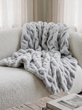 Oversized Blanket - Navy - Cloud Grey