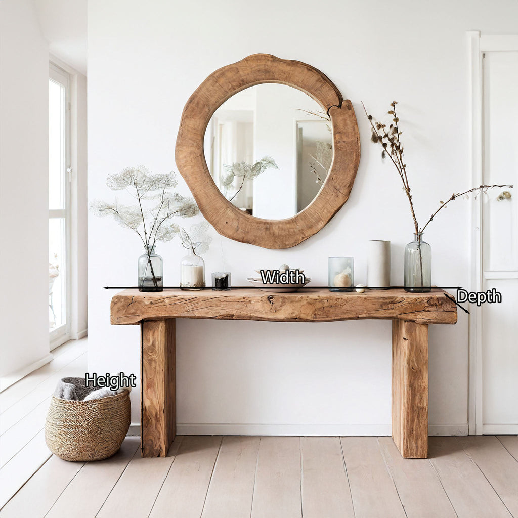 Reclaimed Wood Entryway Console Table