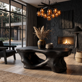 Rustic Coffee Table With Sculptural Root Form Legs For Lounge