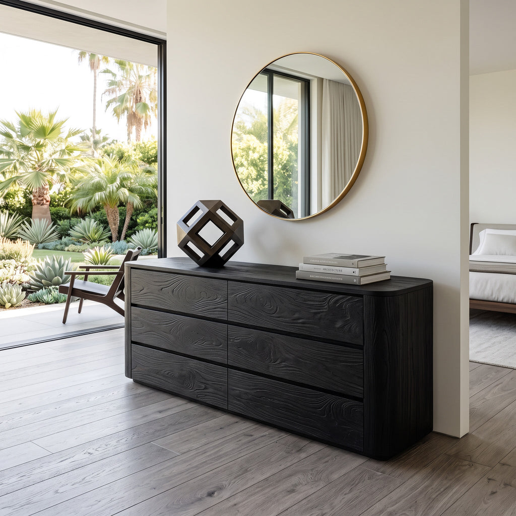 Modern Natural Grain Dresser For Bedroom