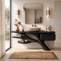 Biophilic Bathroom Vanity Branch Shelves For Luxury Bathroom