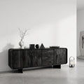 Contemporary Rounded Storage Sideboard For Living Room