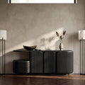 Modern Fluted Cabinet Sideboard For Hallway