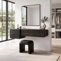 Refined Small Makeup Vanity Beauty Vanity Desk Floating Drawers For Dressing Room