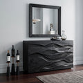 Modern Flowing Carved Dresser For Bedroom