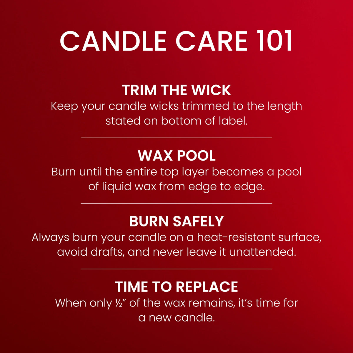Large Tumbler Candle - Red Apple