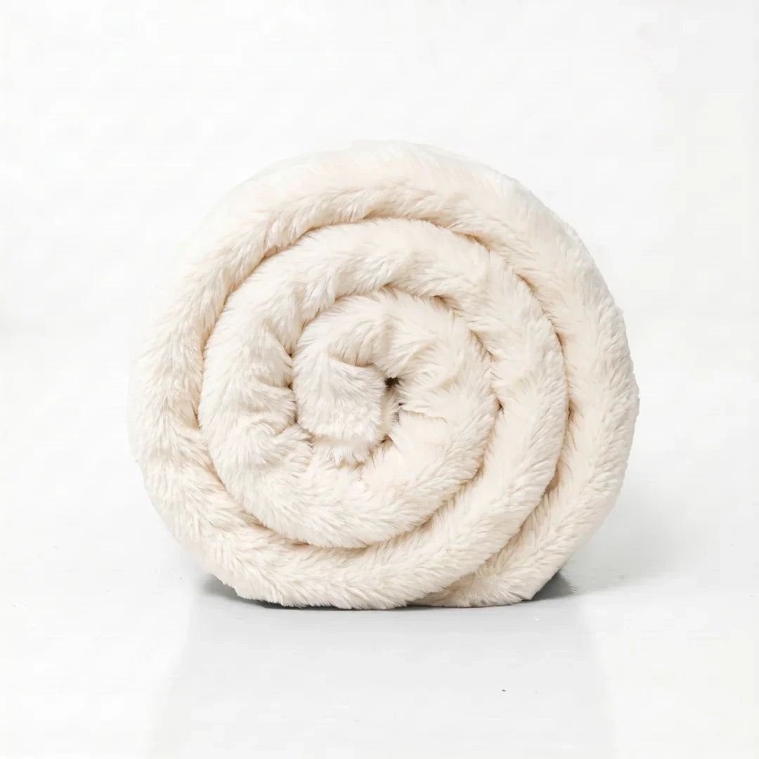 Large Throw Blanket - Cream