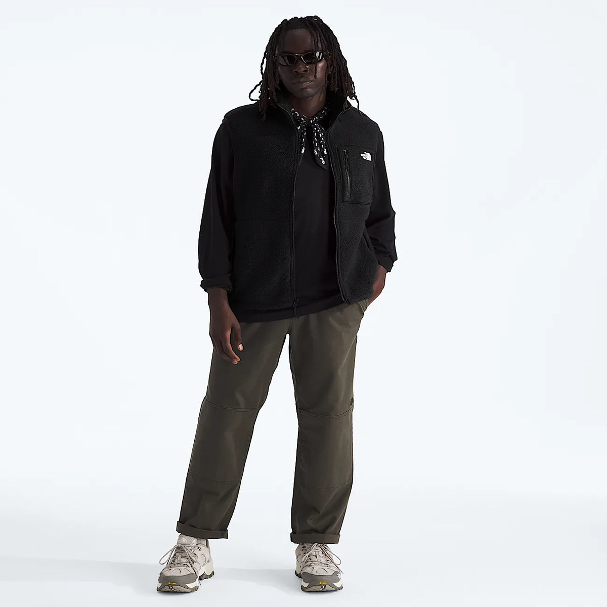 Men's Fleece Vest - Black