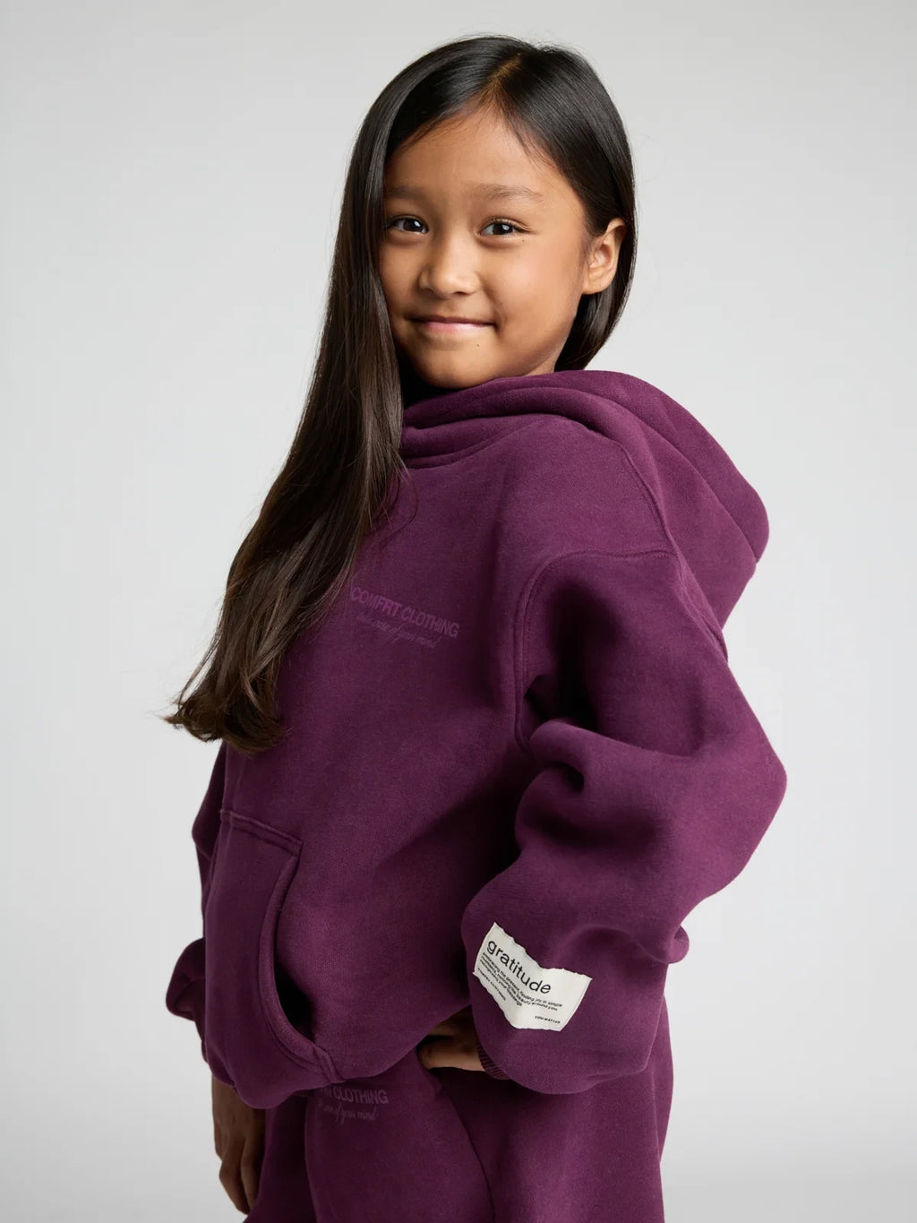 Kids' Hoodie - Plum