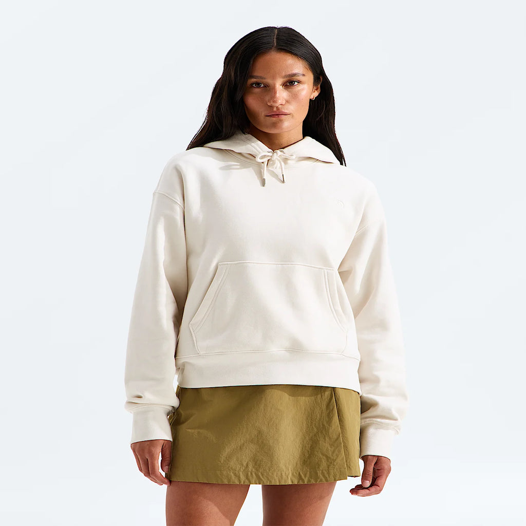 Women's Boxy Oversized Hoodie - Cream