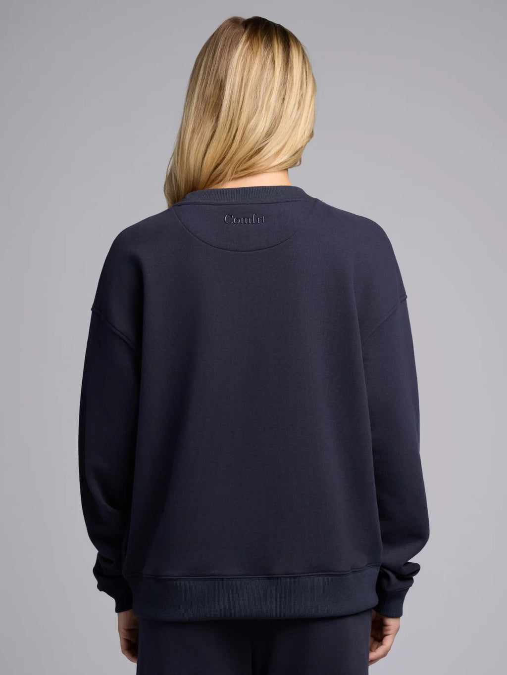 Lightweight Cropped Crewneck - Navy