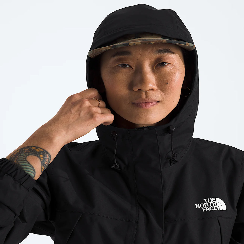 Women's Waterproof Rain Parka - Black